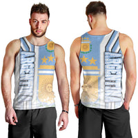 Argentina Football Men Tank Top La Albiceleste Soccer - Road To Champion