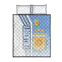 Argentina Football Quilt Bed Set La Albiceleste Soccer - Road To Champion