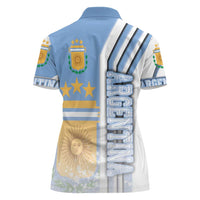 Argentina Football Women Polo Shirt La Albiceleste Soccer - Road To Champion