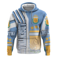 Argentina Football Zip Hoodie La Albiceleste Soccer - Road To Champion
