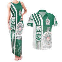 Mexico Football Couples Matching Tank Maxi Dress and Hawaiian Shirt El Tri Soccer - Road To Champion - Wonder Print Shop