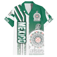 Mexico Football Family Matching Off The Shoulder Long Sleeve Dress and Hawaiian Shirt El Tri Soccer - Road To Champion - Wonder Print Shop