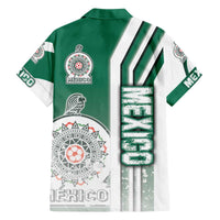 Mexico Football Family Matching Off The Shoulder Long Sleeve Dress and Hawaiian Shirt El Tri Soccer - Road To Champion - Wonder Print Shop