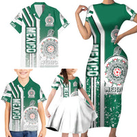 Mexico Football Family Matching Short Sleeve Bodycon Dress and Hawaiian Shirt El Tri Soccer - Road To Champion - Wonder Print Shop