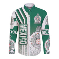 Mexico Football Long Sleeve Button Shirt El Tri Soccer - Road To Champion - Wonder Print Shop