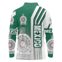 Mexico Football Long Sleeve Polo Shirt El Tri Soccer - Road To Champion - Wonder Print Shop