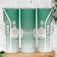 Mexico Football Skinny Tumbler El Tri Soccer - Road To Champion - Wonder Print Shop