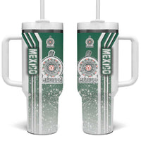 Mexico Football Tumbler With Handle El Tri Soccer - Road To Champion - Wonder Print Shop