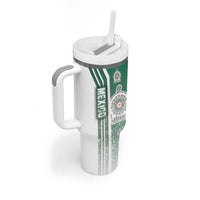 Mexico Football Tumbler With Handle El Tri Soccer - Road To Champion - Wonder Print Shop