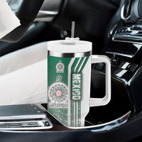 Mexico Football Tumbler With Handle El Tri Soccer - Road To Champion - Wonder Print Shop