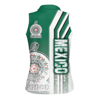 Mexico Football Women Sleeveless Polo Shirt El Tri Soccer - Road To Champion - Wonder Print Shop