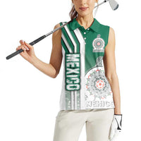 Mexico Football Women Sleeveless Polo Shirt El Tri Soccer - Road To Champion - Wonder Print Shop