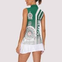 Mexico Football Women Sleeveless Polo Shirt El Tri Soccer - Road To Champion - Wonder Print Shop