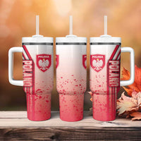 Poland Football Tumbler With Handle Polska Eagles Soccer - Road To Champion