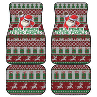 Africa Christmas Black Santa Fist Car Mats All Power to the People - Wonder Print Shop