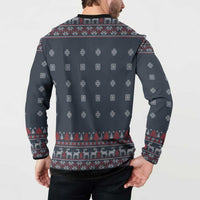 I Want A Hippopotamus Christmas Button Sweatshirt - Wonder Print Shop