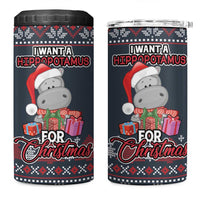 I Want A Hippopotamus Christmas 4 in 1 Can Cooler Tumbler - Wonder Print Shop