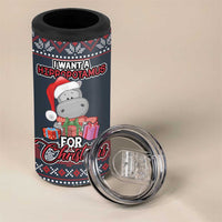 I Want A Hippopotamus Christmas 4 in 1 Can Cooler Tumbler - Wonder Print Shop