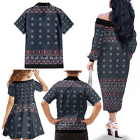 I Want A Hippopotamus Christmas Family Matching Off The Shoulder Long Sleeve Dress and Hawaiian Shirt - Wonder Print Shop