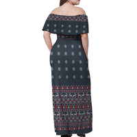 I Want A Hippopotamus Christmas Off Shoulder Maxi Dress - Wonder Print Shop