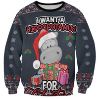 I Want A Hippopotamus Christmas Sweatshirt - Wonder Print Shop