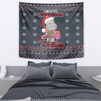 I Want A Hippopotamus Christmas Tapestry - Wonder Print Shop