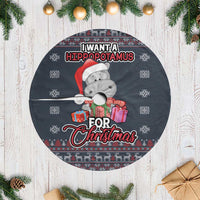 I Want A Hippopotamus Christmas Tree Skirt - Wonder Print Shop