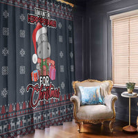 I Want A Hippopotamus Christmas Window Curtain - Wonder Print Shop