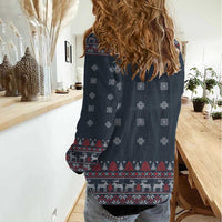 I Want A Hippopotamus Christmas Women Casual Shirt - Wonder Print Shop