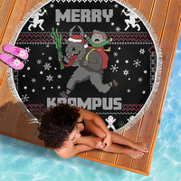 Merry Krampus Beach Blanket Christmas Gifts - Wonder Print Shop