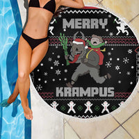 Merry Krampus Beach Blanket Christmas Gifts - Wonder Print Shop