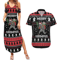 Merry Krampus Couples Matching Summer Maxi Dress and Hawaiian Shirt Christmas Gifts - Wonder Print Shop