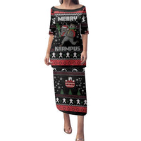 Merry Krampus Family Matching Puletasi and Hawaiian Shirt Christmas Gifts - Wonder Print Shop