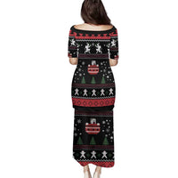 Merry Krampus Family Matching Puletasi and Hawaiian Shirt Christmas Gifts - Wonder Print Shop