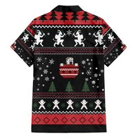 Merry Krampus Family Matching Short Sleeve Bodycon Dress and Hawaiian Shirt Christmas Gifts - Wonder Print Shop