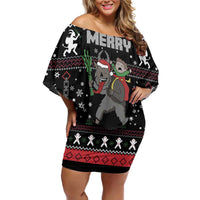 Merry Krampus Off Shoulder Short Dress Christmas Gifts - Wonder Print Shop