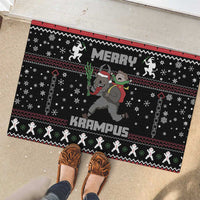 Merry Krampus Rubber Doormat Christmas Gifts - Wonder Print Shop