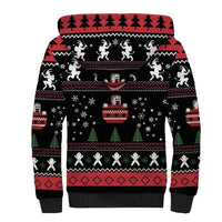 Merry Krampus Sherpa Hoodie Christmas Gifts - Wonder Print Shop