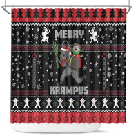 Merry Krampus Shower Curtain Christmas Gifts