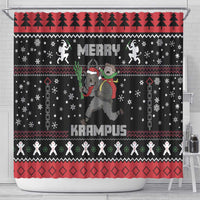 Merry Krampus Shower Curtain Christmas Gifts