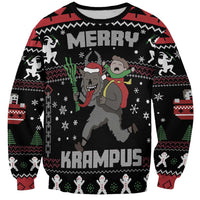 Merry Krampus Sweatshirt Christmas Gifts - Wonder Print Shop