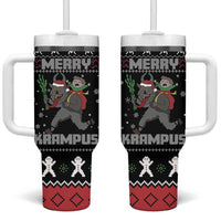 Merry Krampus Tumbler With Handle Christmas Gifts - Wonder Print Shop