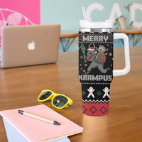 Merry Krampus Tumbler With Handle Christmas Gifts - Wonder Print Shop