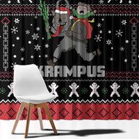 Merry Krampus Window Curtain Christmas Gifts - Wonder Print Shop