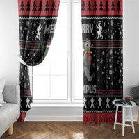 Merry Krampus Window Curtain Christmas Gifts - Wonder Print Shop