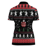 Merry Krampus Women Polo Shirt Christmas Gifts - Wonder Print Shop