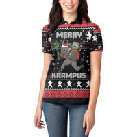 Merry Krampus Women Polo Shirt Christmas Gifts - Wonder Print Shop