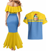 Aruba Couples Matching Mermaid Dress and Hawaiian Shirt One Happy Island 2025 - Wonder Print Shop