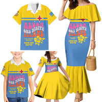 Aruba Family Matching Mermaid Dress and Hawaiian Shirt One Happy Island 2025 - Wonder Print Shop
