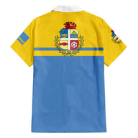 Aruba Family Matching Off The Shoulder Long Sleeve Dress and Hawaiian Shirt One Happy Island 2025 - Wonder Print Shop